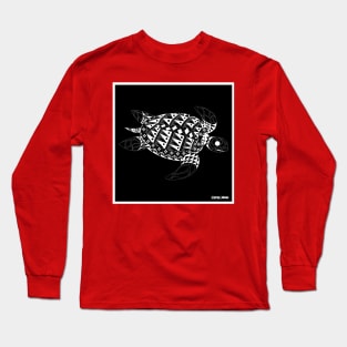 ecopop the mandala turtle pattern Long Sleeve T-Shirt